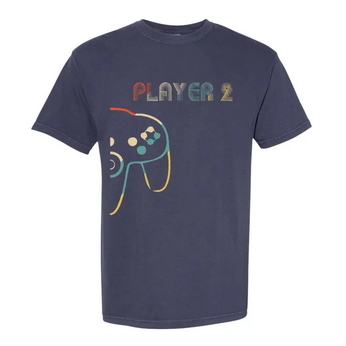 Matching Gamer Couple Player 1 Player 2 Love Love Love Garment-Dyed Heavyweight T-Shirt