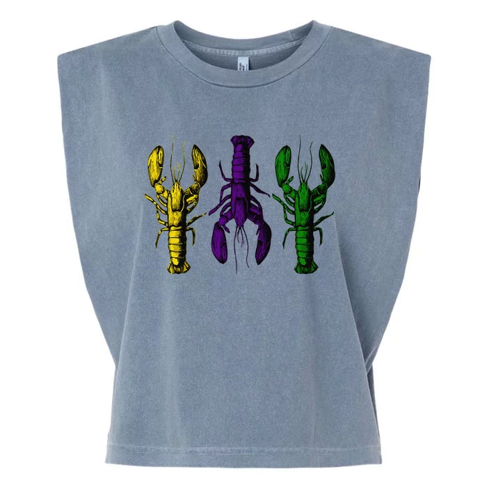 Mardi Gras Crawfish Happy Mardi Gras 2024 Matching Party (1) Garment-Dyed Women's Muscle Tee