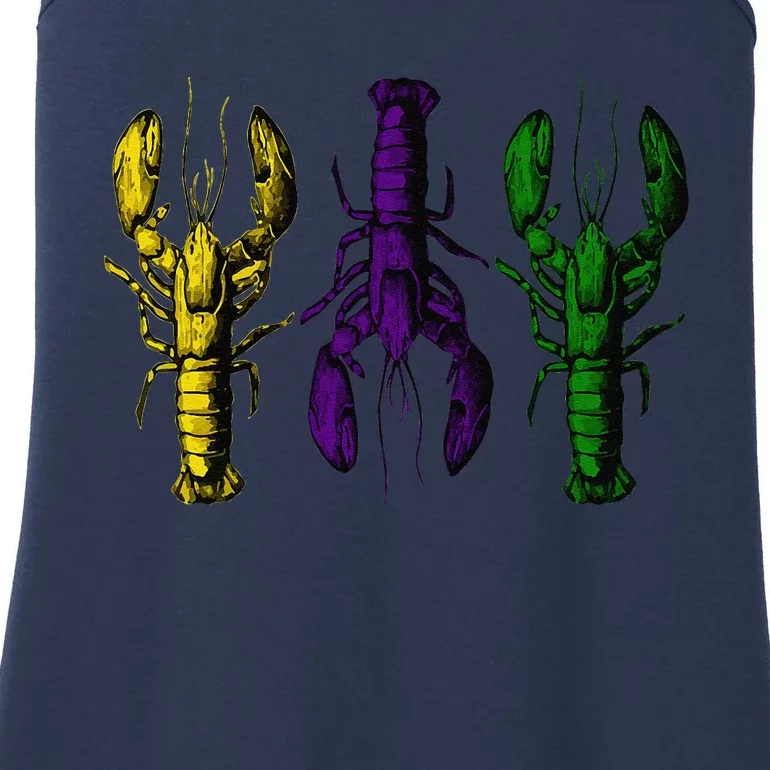 Mardi Gras Crawfish Happy Mardi Gras 2024 Matching Party (1) Ladies Essential Tank