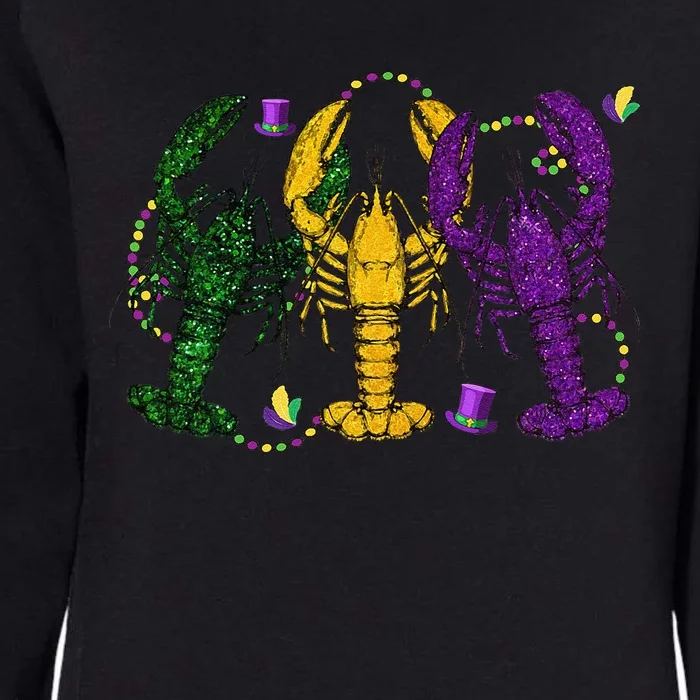 Mardi Gras Crawfish Happy Mardi Gras 2024 Matching Party Womens California Wash Sweatshirt