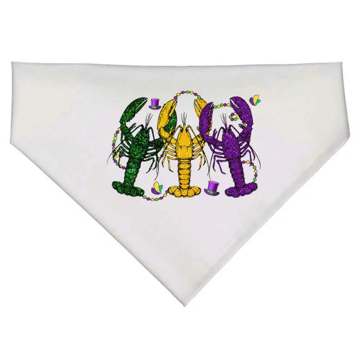 Mardi Gras Crawfish Happy Mardi Gras 2024 Matching Party USA-Made Doggie Bandana