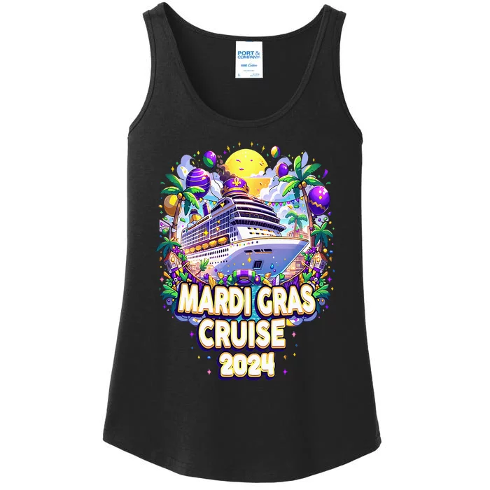 Mardi Gras Cruise 2024 Family Matching Trip New Orleans Ladies Essential Tank