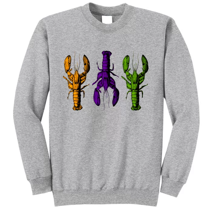 Mardi Gras Cajun Crawfish Happy Mardi Gras Sweatshirt