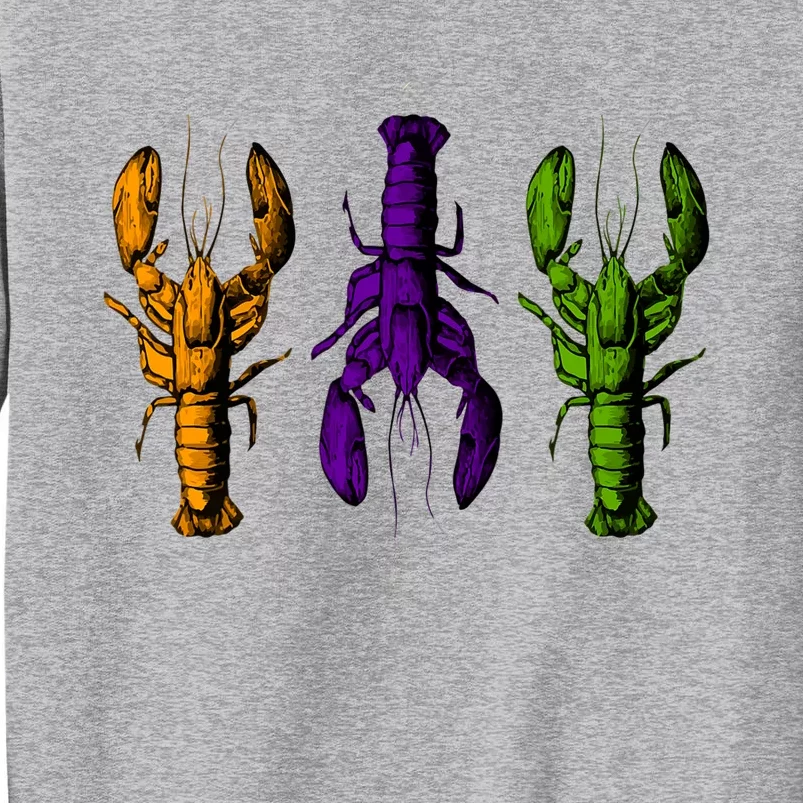 Mardi Gras Cajun Crawfish Happy Mardi Gras Tall Sweatshirt