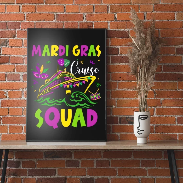 Mardi Gras Cruise Crew 2024 Poster