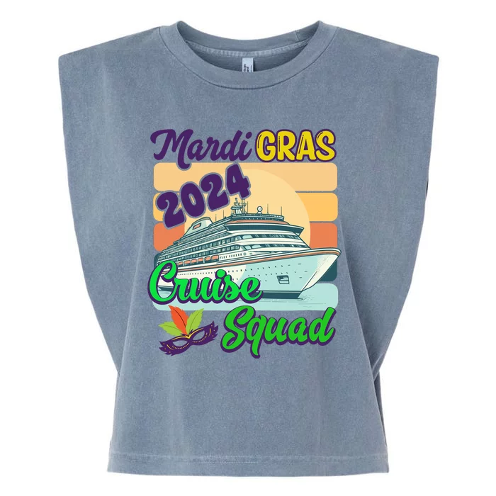 Mardi Gras Cruise 2024 Garment-Dyed Women's Muscle Tee