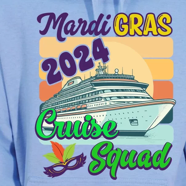 Mardi Gras Cruise 2024 Unisex Surf Hoodie