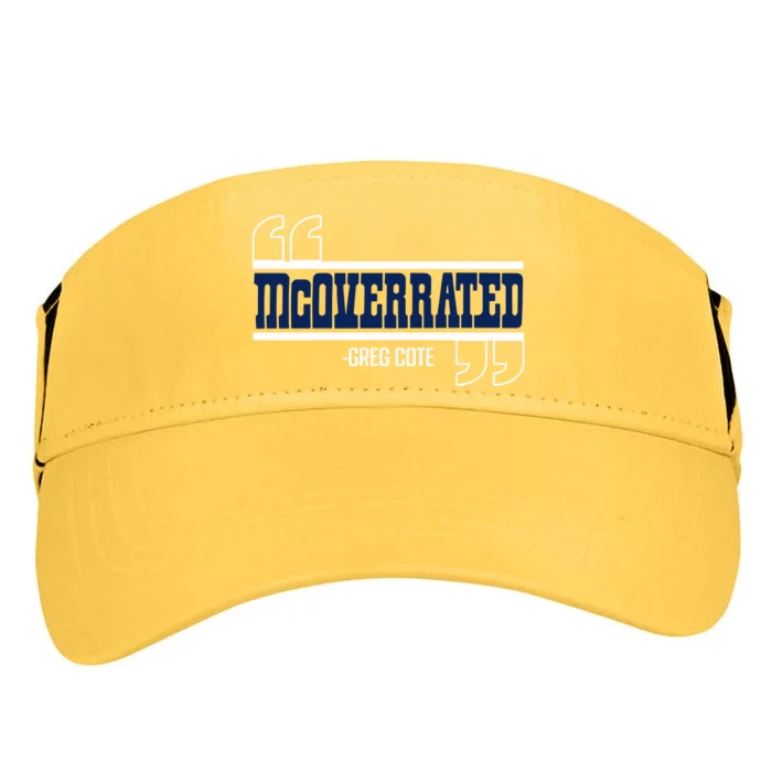 Mcoverrated Greg Cote Adult Drive Performance Visor