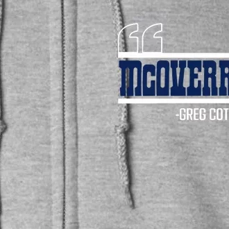 Mcoverrated Greg Cote Full Zip Hoodie