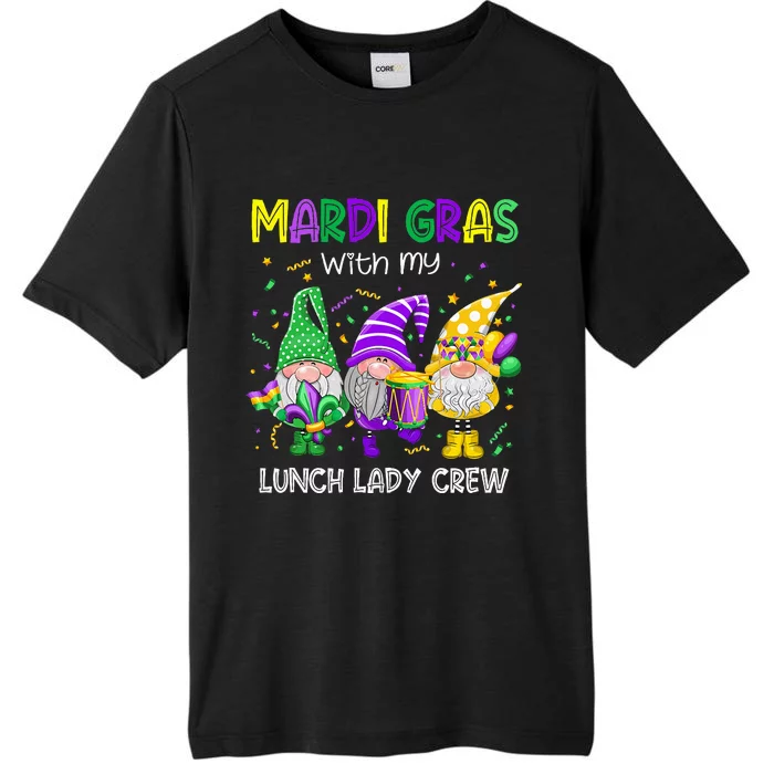 Mardi Gras Costume With My Lunch Lady Teacher Lover Gnomies ChromaSoft Performance T-Shirt