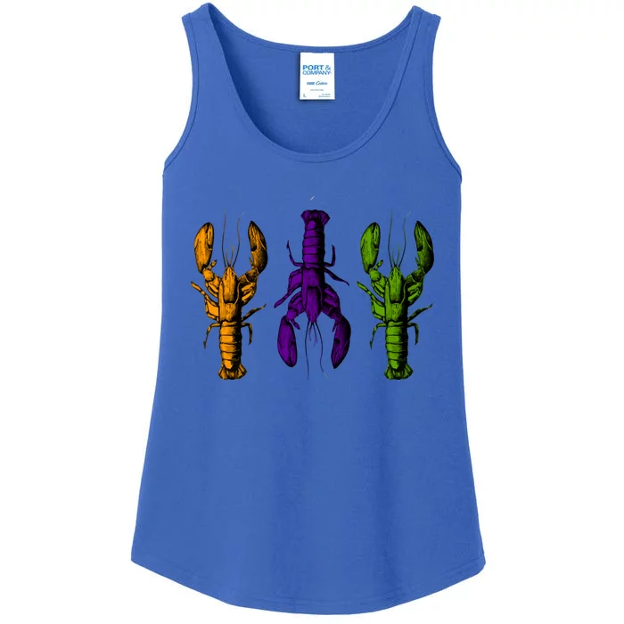 Mardi Gras Cajun Crawfish Happy Mardi Gras Gift Ladies Essential Tank