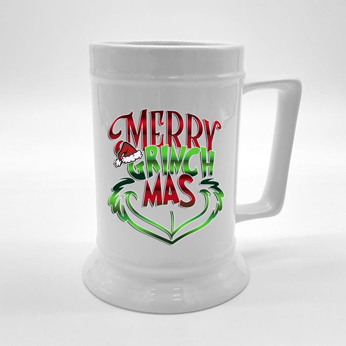 Merry Grinchmas Christmas Front & Back Beer Stein