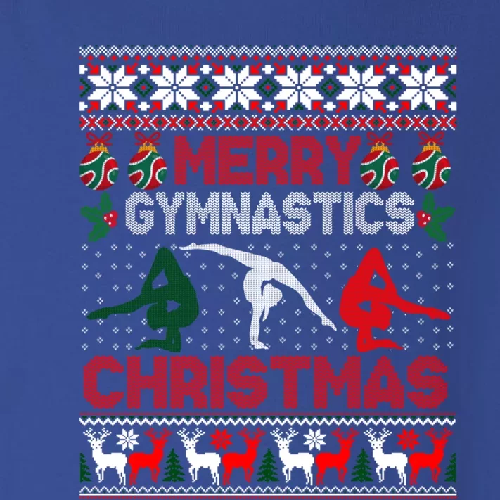 Merry Gymnastics Christmas Funny Ugly Xmas Sweater Gift Toddler Long Sleeve Shirt