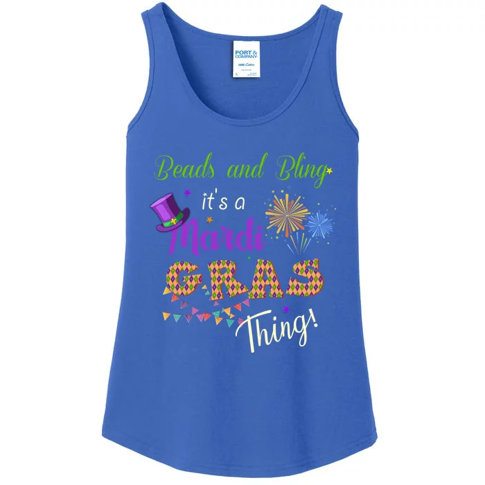 Mardi Gras Costume Beads And Bling Its A Mardi Gras Thing Gift Ladies Essential Tank