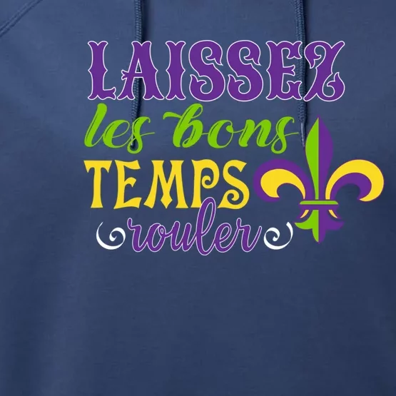 Mardi Gras Costume Laissez Les Bons Temps Rouler Gift Performance Fleece Hoodie