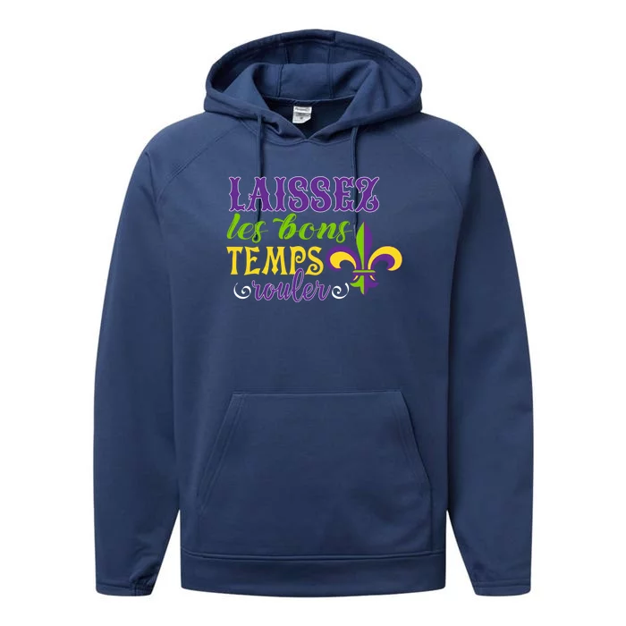 Mardi Gras Costume Laissez Les Bons Temps Rouler Gift Performance Fleece Hoodie