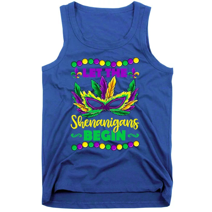 Mardi Gras Costume Let The Shenanigans Begin Mask Funny Gift Tank Top