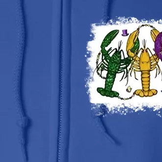 Mardi Gras Crawfish Happy Mardi Gras Matching Carnival Party Gift Full Zip Hoodie