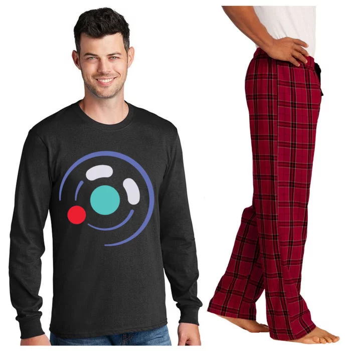 Minimalist Game Cube Controller Throwback Retro Gamer Cute Gift Long Sleeve Pajama Set