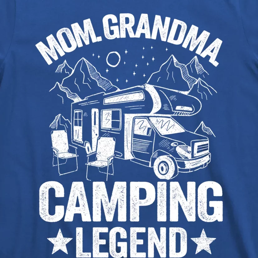 Mom Grandma Camping Legend Rv Camper Outdoor Camping Gift T-Shirt