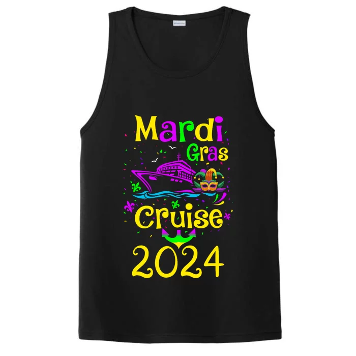 Mardi Gras Cruise 2024 Matching Group Family Vacation Performance Tank