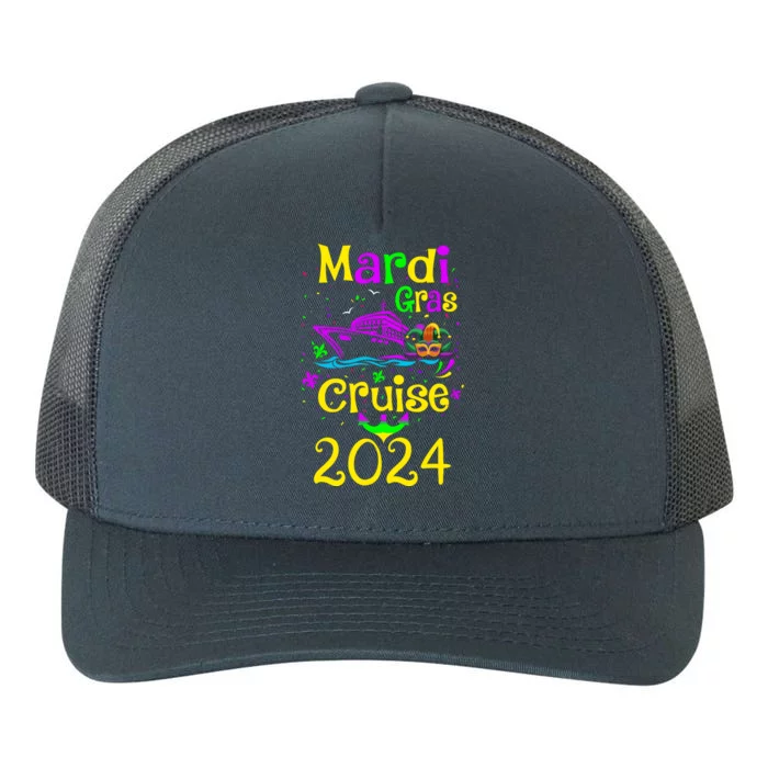 Mardi Gras Cruise 2024 Matching Group Family Vacation Yupoong Adult 5-Panel Trucker Hat