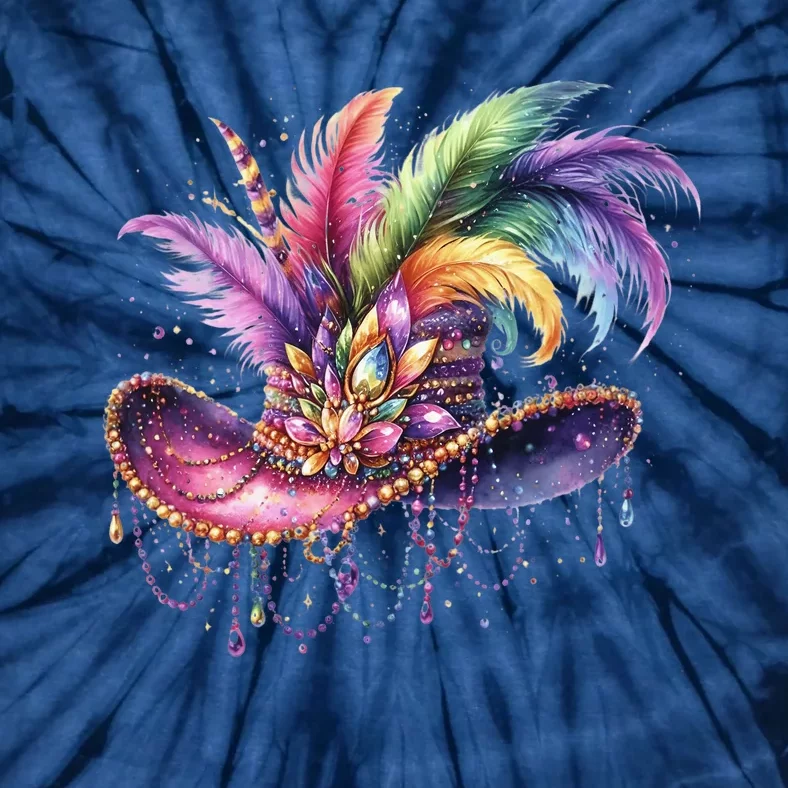 Mardi Gras Celebration Tie-Dye T-Shirt