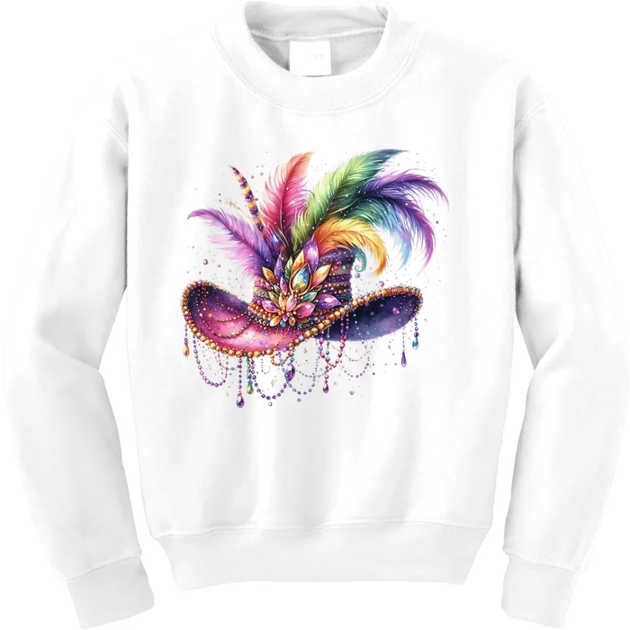 Mardi Gras Celebration Kids Sweatshirt