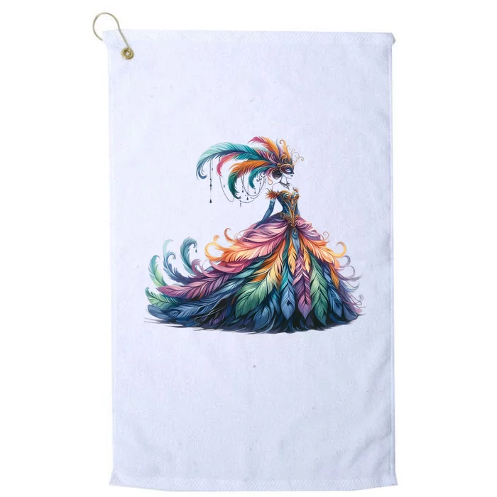 Mardi Gras Celebration Platinum Collection Golf Towel