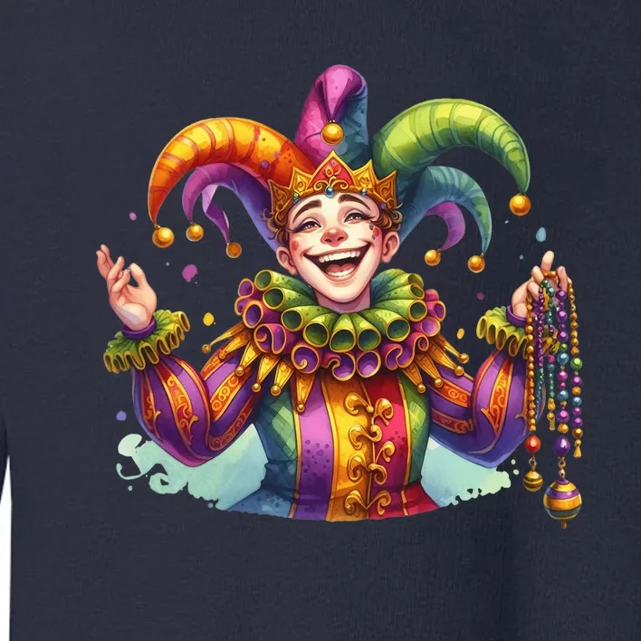 Mardi Gras Celebration Toddler Sweatshirt