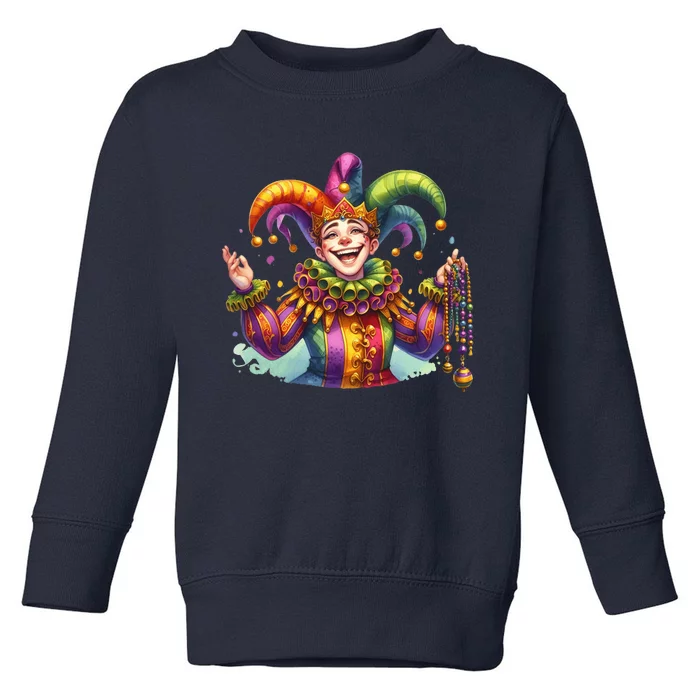 Mardi Gras Celebration Toddler Sweatshirt