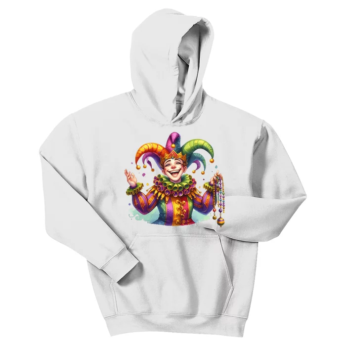 Mardi Gras Celebration Kids Hoodie