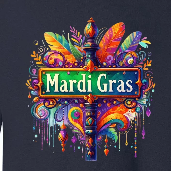 Mardi Gras Celebration Toddler Sweatshirt