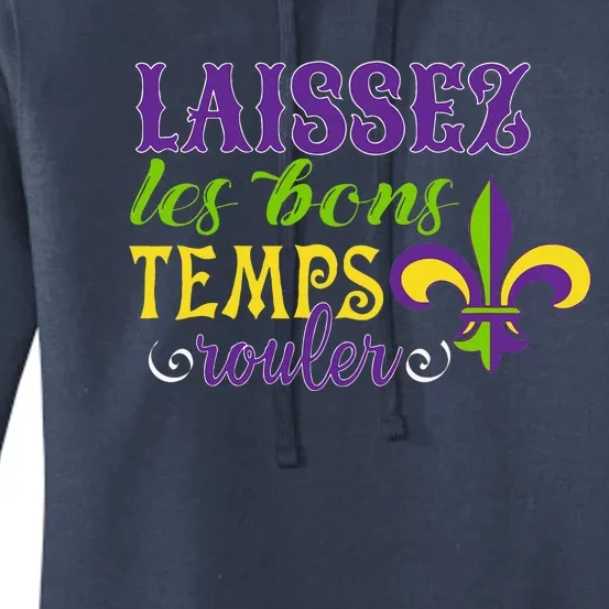 Mardi Gras Costume Laissez Les Bons Temps Rouler Women's Pullover Hoodie