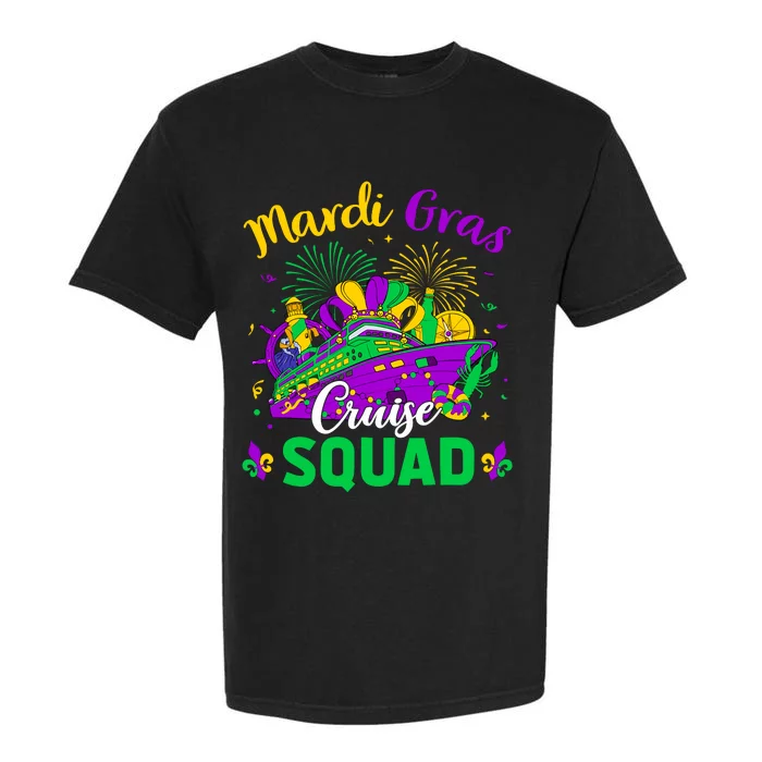 Mardi Gras Cruise Squad Matching Group Family Vacation Wo Garment-Dyed Heavyweight T-Shirt