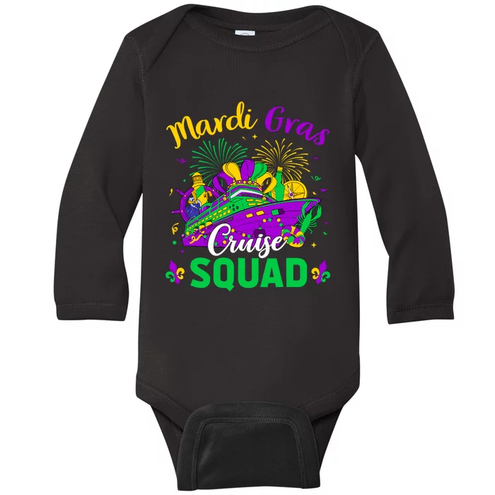 Mardi Gras Cruise Squad Matching Group Family Vacation Wo Baby Long Sleeve Bodysuit