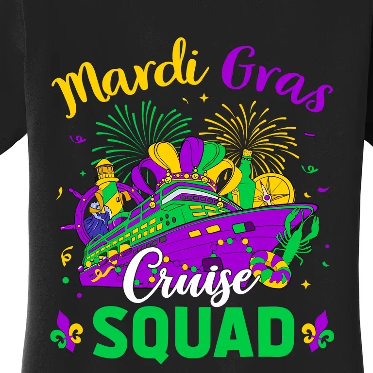 Mardi Gras Cruise Squad Matching Group Family Vacation Wo Women's T-Shirt