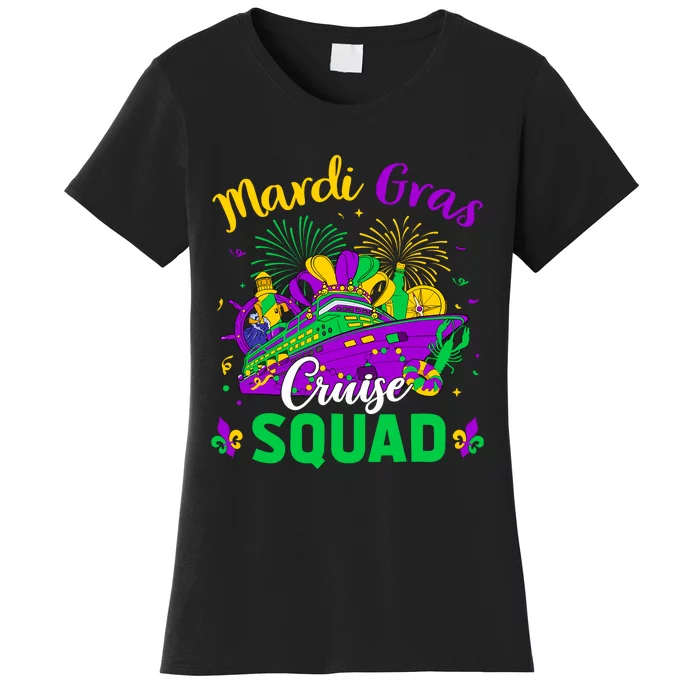 Mardi Gras Cruise Squad Matching Group Family Vacation Wo Women's T-Shirt