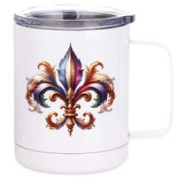 Mardi Gras Celebration 12 oz Stainless Steel Tumbler Cup