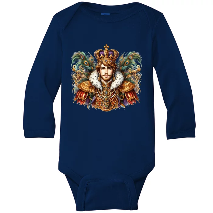 Mardi Gras Celebration Baby Long Sleeve Bodysuit