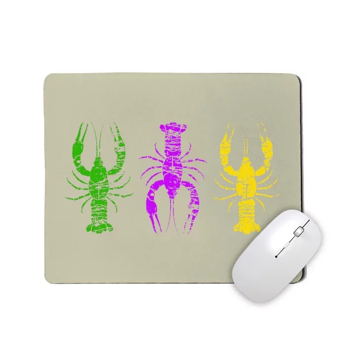 Mardi Gras Crawfish Jester Hat Bead New Orleans Gifts Mousepad