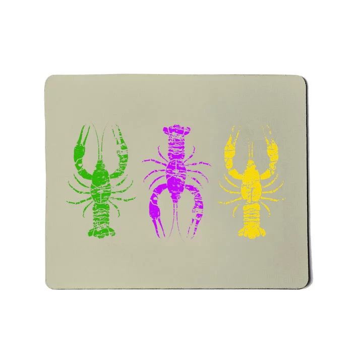 Mardi Gras Crawfish Jester Hat Bead New Orleans Gifts Mousepad