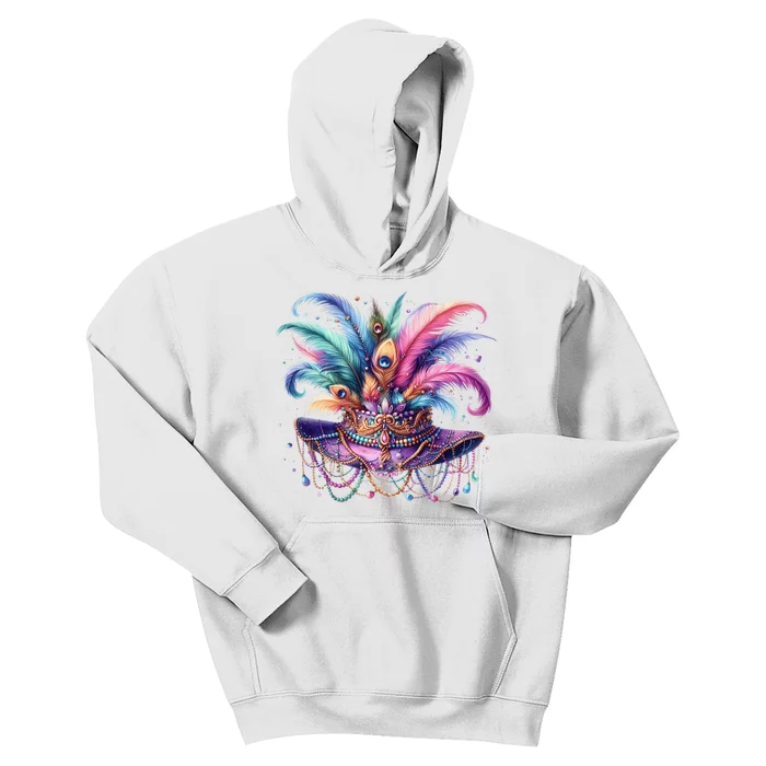 Mardi Gras Celebration Kids Hoodie