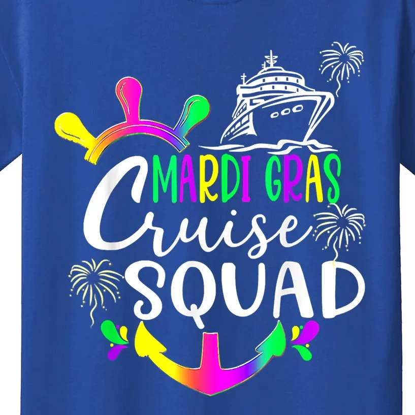 Mardi Gras Cruise Squad Matching Group Family Vacation Party Gift Kids T-Shirt