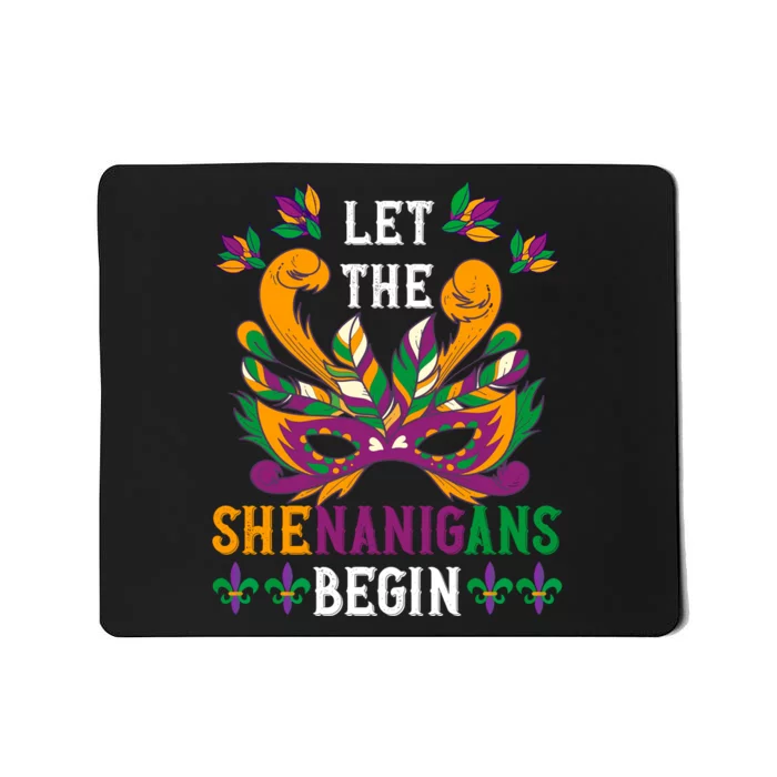 Mardi Gras Costume Let The Shenanigan Begin Mardi Gras Mousepad