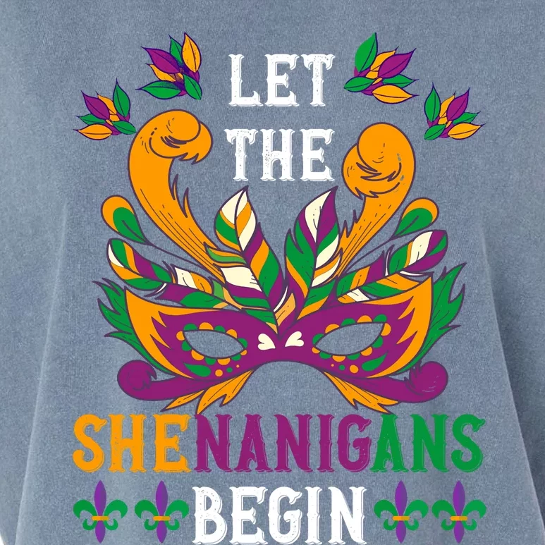 Mardi Gras Costume Let The Shenanigan Begin Mardi Gras Garment-Dyed Women's Muscle Tee