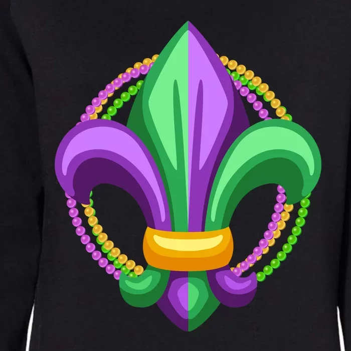 Mardi Gras Celebration Beads Womens California Wash Sweatshirt