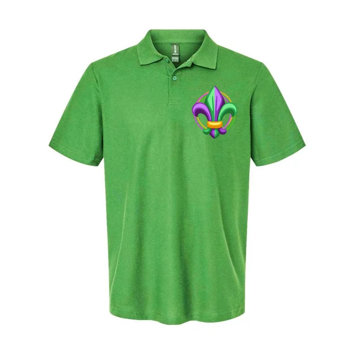 Mardi Gras Celebration Beads Softstyle Adult Sport Polo