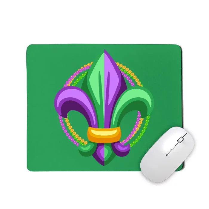 Mardi Gras Celebration Beads Mousepad