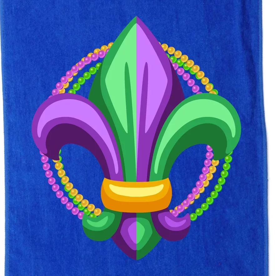 Mardi Gras Celebration Beads Platinum Collection Golf Towel